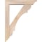 Ekena Millwork Olympic Traditional Smooth Bracket w/ Offset Brace, Douglas Fir, 5 1/2"W x 26"D x 34"H BKT0604X26X34OLY01SDF - alternate 3